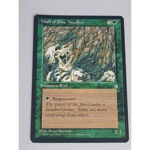 Wall of Pine Needles Ice Age MTG Magic The Gathering Green Uncommon 1995 Card